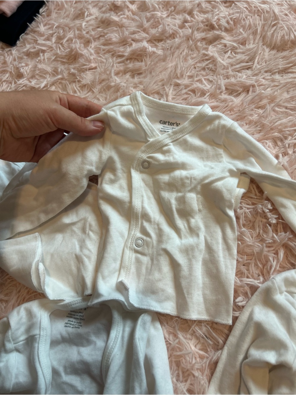 Newborn Longe sleeve shirt bundle w NV winter boots and pink pants - Picture 4 of 11